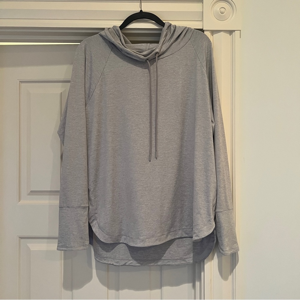 Athleta Cowl Neck Grey Hoodie
